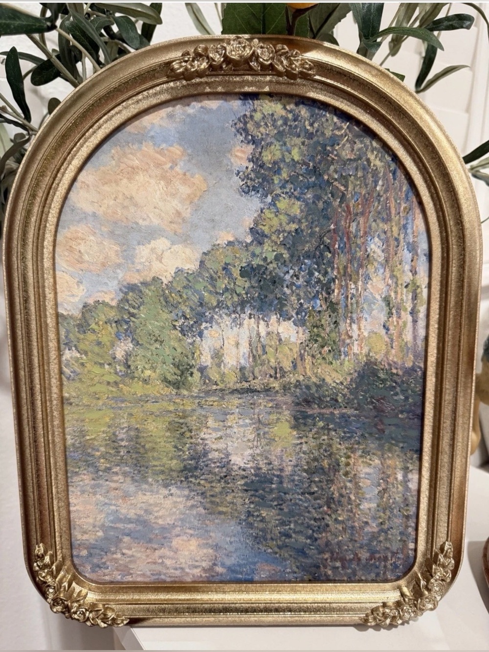 “Poplars On The Epte” by Claude Monet 11x14 inches impressionist art work vintag